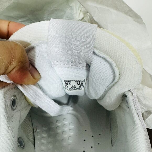 NIB Vans ComfyCush Old Skool Overt CC Shoe Light Grey White Size 10.5 - Picture 6 of 6